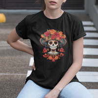 Day of the Dead Women T Shirt For Women Dia De Los Muertos Calavera Sugar Skull Women - Wonder Print Shop