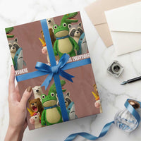 United Mascots Protest Wrapping Paper Roll We Have Friends Everywhere - Wonder Print Shop