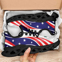 United States 2026 Football Clunky Sneakers Go USA Grunge Curve Stylized - Wonder Print Shop