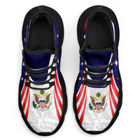 United States 2026 Football Clunky Sneakers Go USA Grunge Curve Stylized - Wonder Print Shop