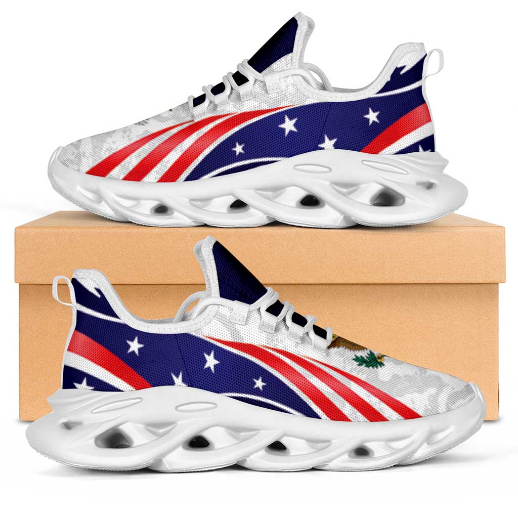 United States 2026 Football Clunky Sneakers Go USA Grunge Curve Stylized - Wonder Print Shop