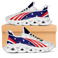 United States 2026 Football Clunky Sneakers Go USA Grunge Curve Stylized - Wonder Print Shop
