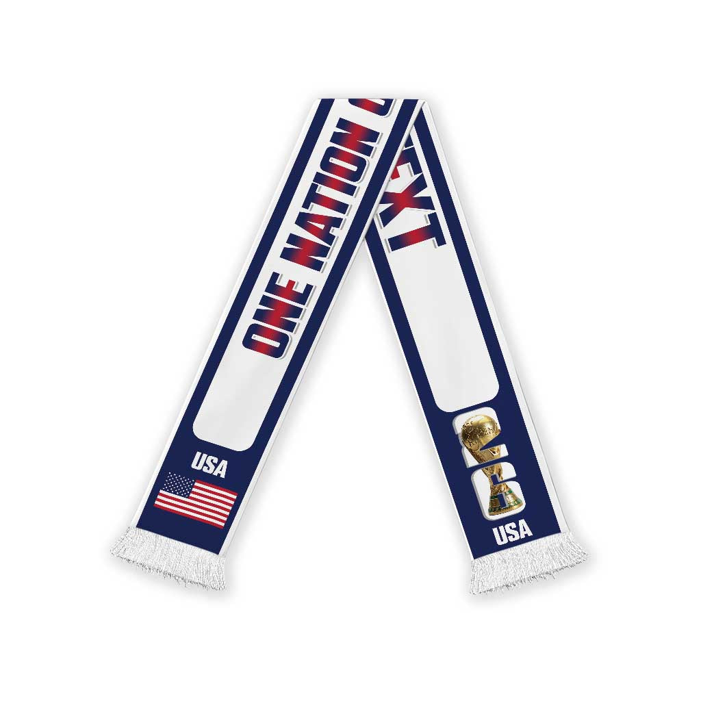 United States 2026 Football Personalized Soccer Scarf USA One Nation One Team