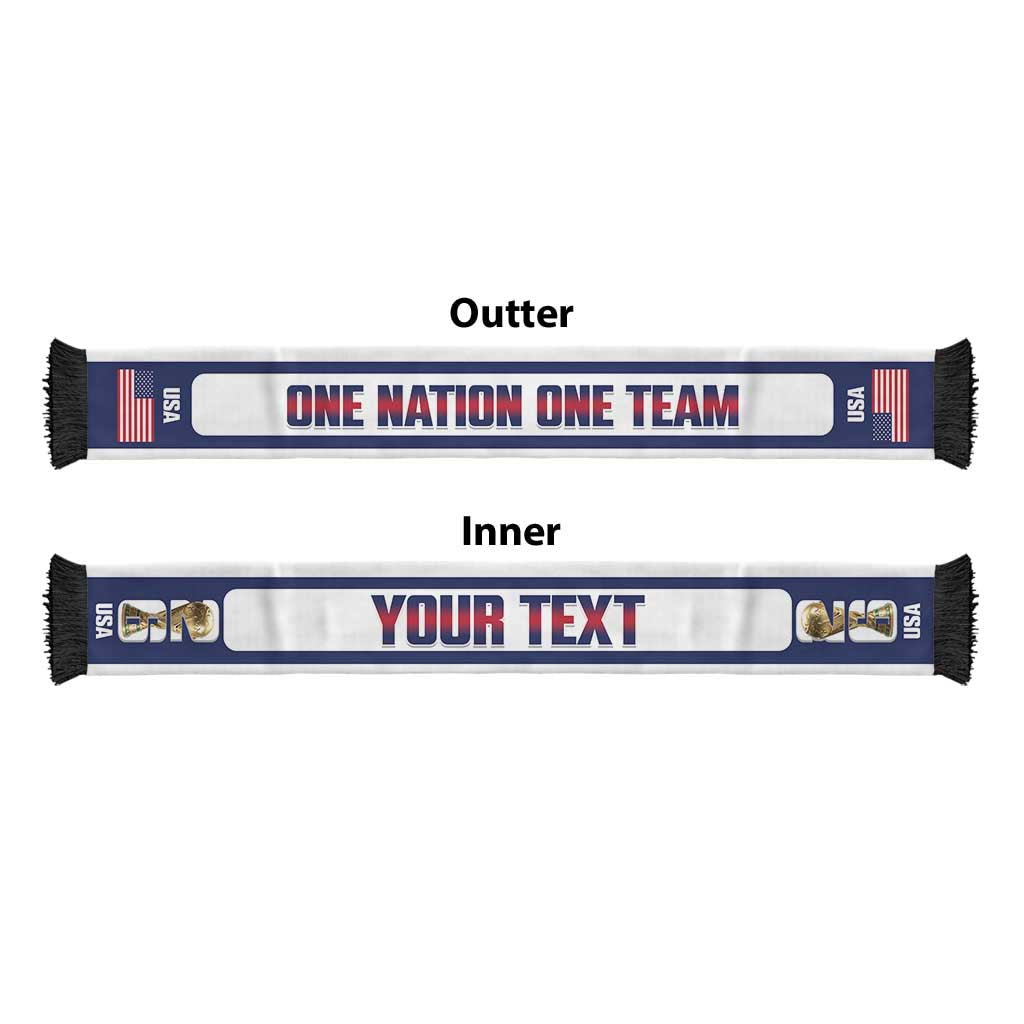 United States 2026 Football Personalized Soccer Scarf USA One Nation One Team