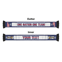 United States 2026 Football Personalized Soccer Scarf USA One Nation One Team
