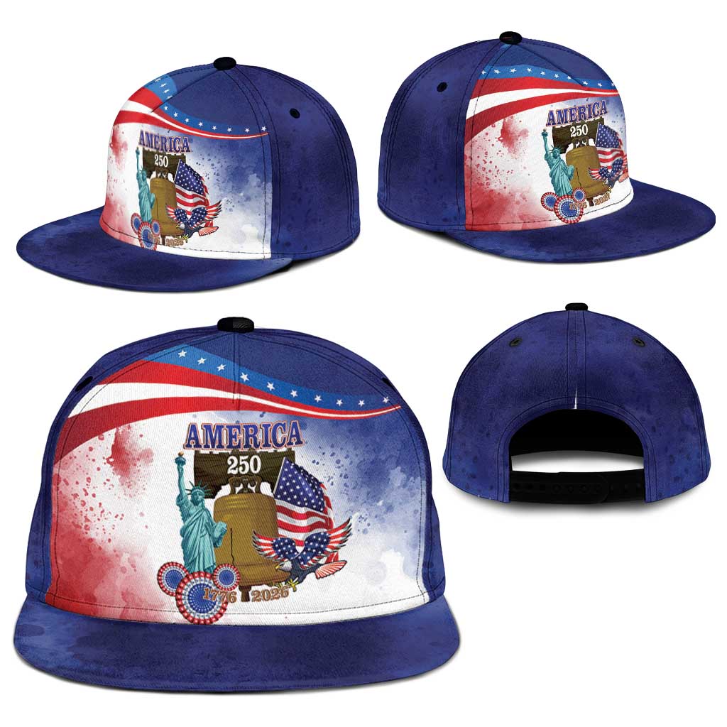 United States 4th Of July Snapback Cap 250th Anniversary Liberty Bell - Wonder Print Shop