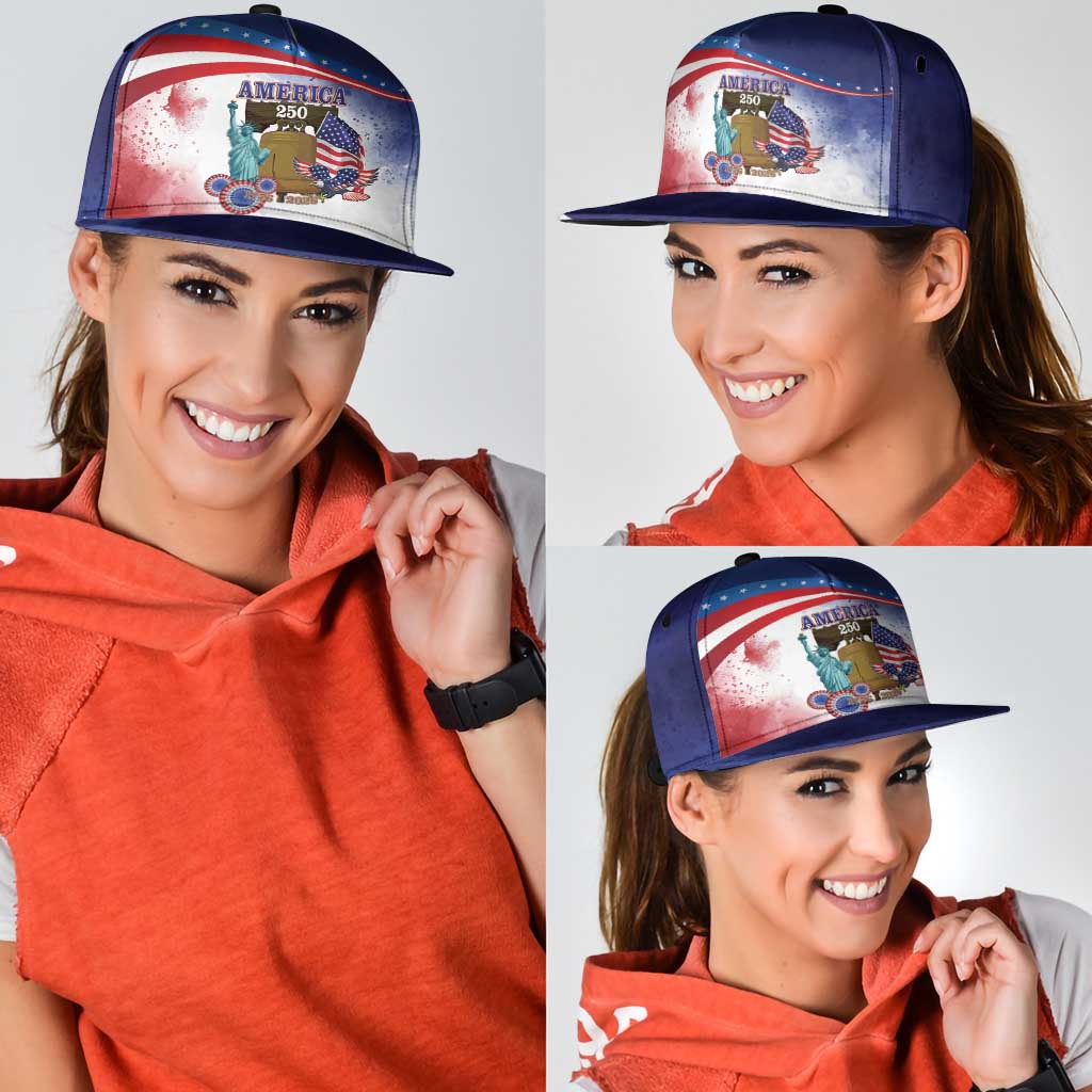 United States 4th Of July Snapback Cap 250th Anniversary Liberty Bell - Wonder Print Shop