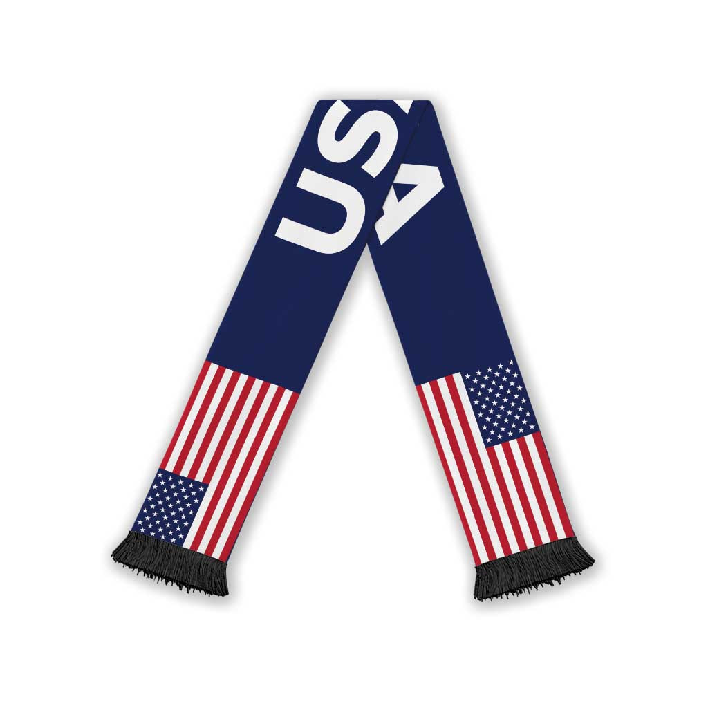 United States Football 2026 Soccer Scarf Flag Style