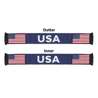 United States Football 2026 Soccer Scarf Flag Style