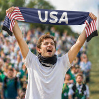 United States Football 2026 Soccer Scarf Flag Style