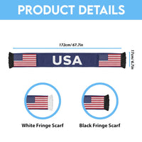 United States Football 2026 Soccer Scarf Flag Style