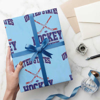 United States Hockey 2026 Champions Wrapping Paper Roll Patriotic USA Ice Hockey Victory Fan