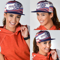 United States Hockey Personalized Snapback Cap Losing Teeth Winning Wars Since 1776 White Style