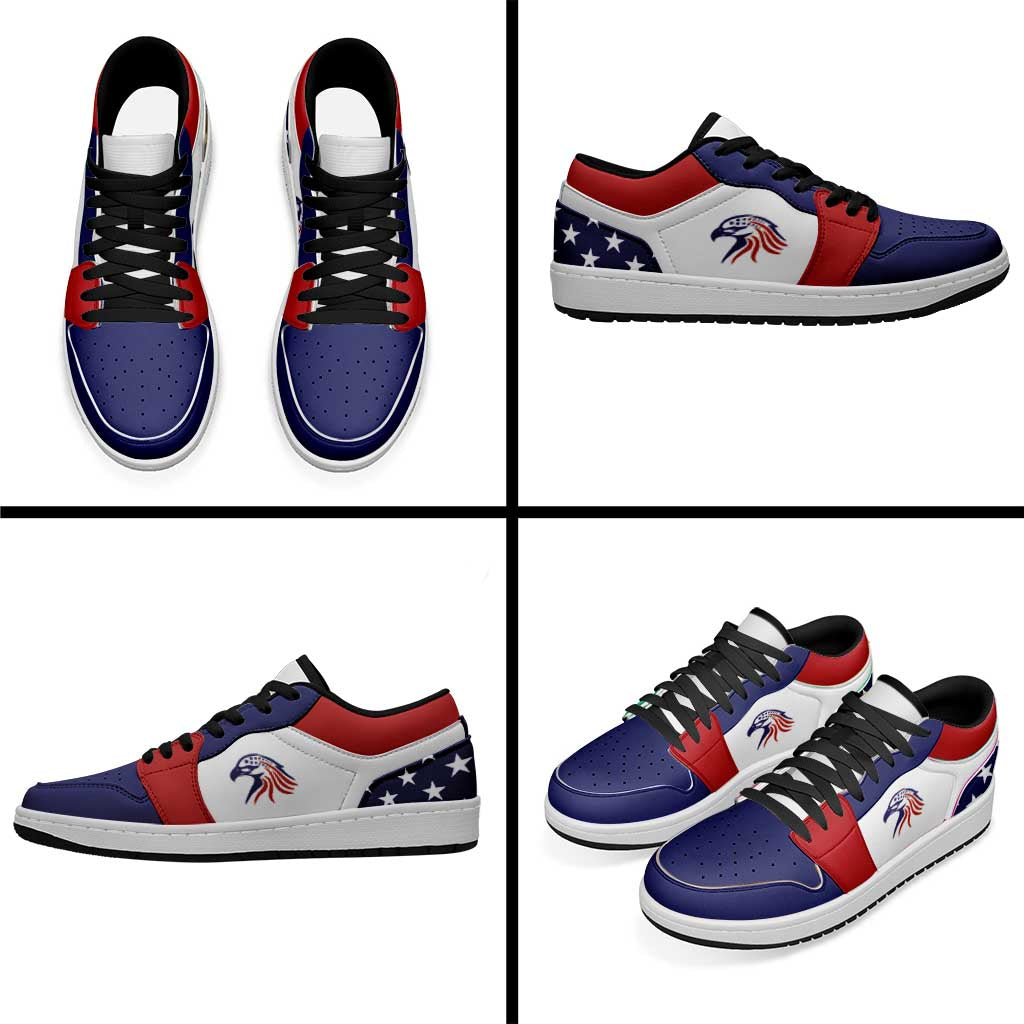 United States Low Sneakers Classic National Flag Style - Wonder Print Shop