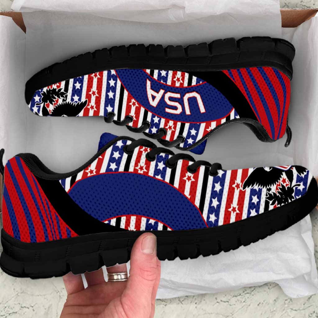 United States Soccer Sneakers American Eagle Flag Stars And Stripes