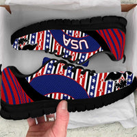 United States Soccer Sneakers American Eagle Flag Stars And Stripes
