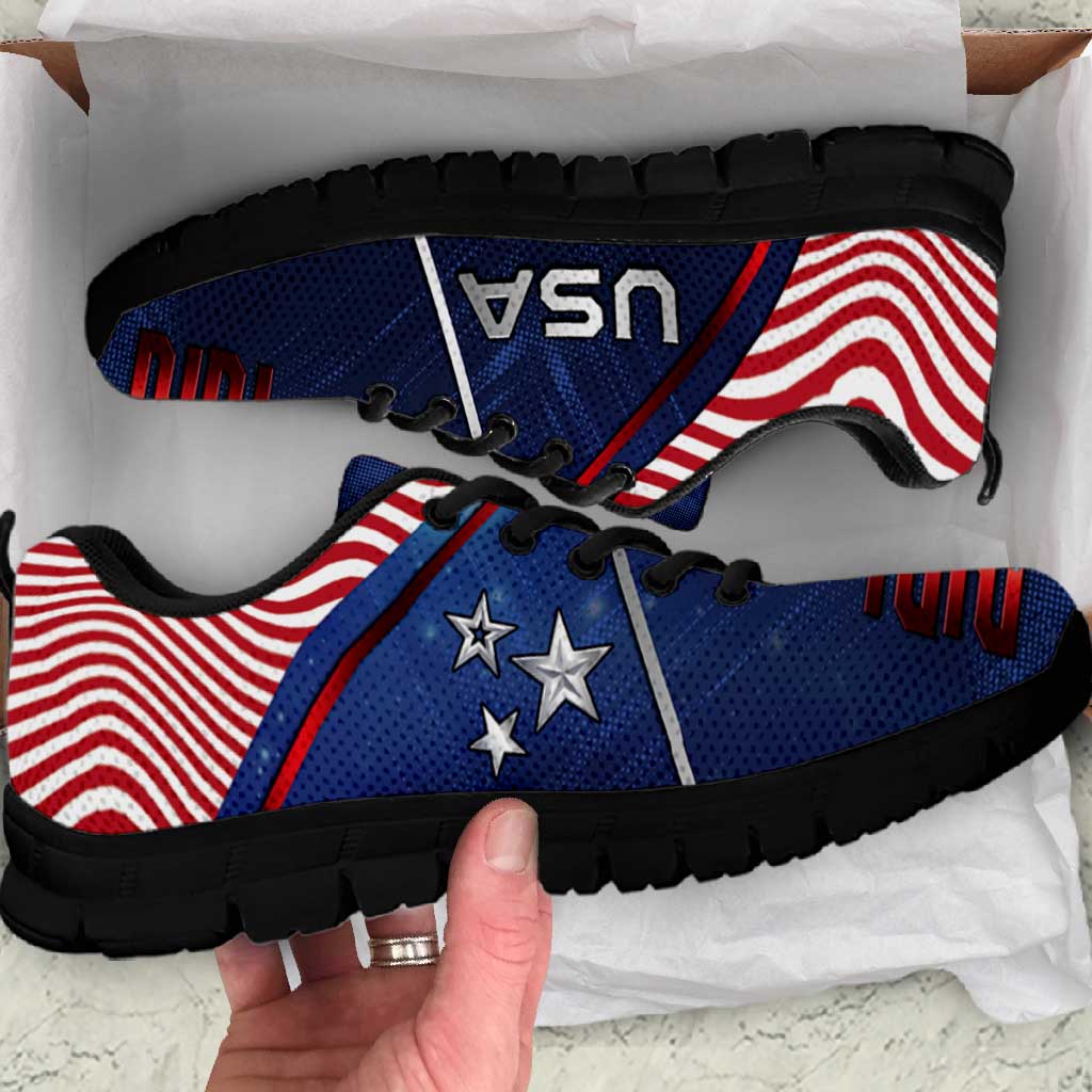 United States Soccer Sneakers American Flag Stars Trophy