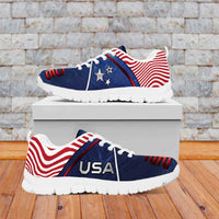 United States Soccer Sneakers American Flag Stars Trophy