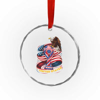 United States Sport USA Team 2026 Crystal Glass Ornament American Soccer Fans Gift