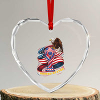 United States Sport USA Team 2026 Heart Crystal Glass Ornament American Soccer Fans Gift