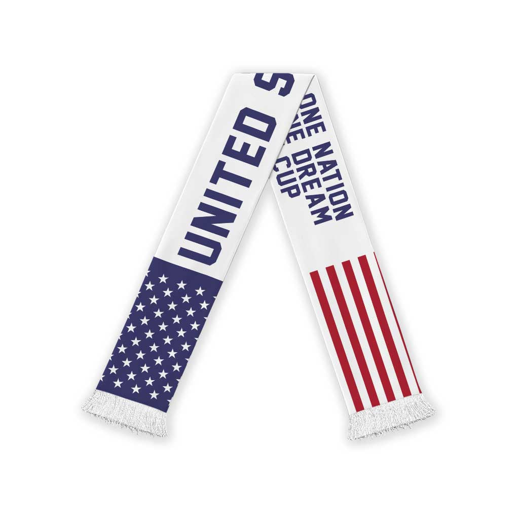 United States World Football 2026 Soccer Scarf National Pride Never Stops