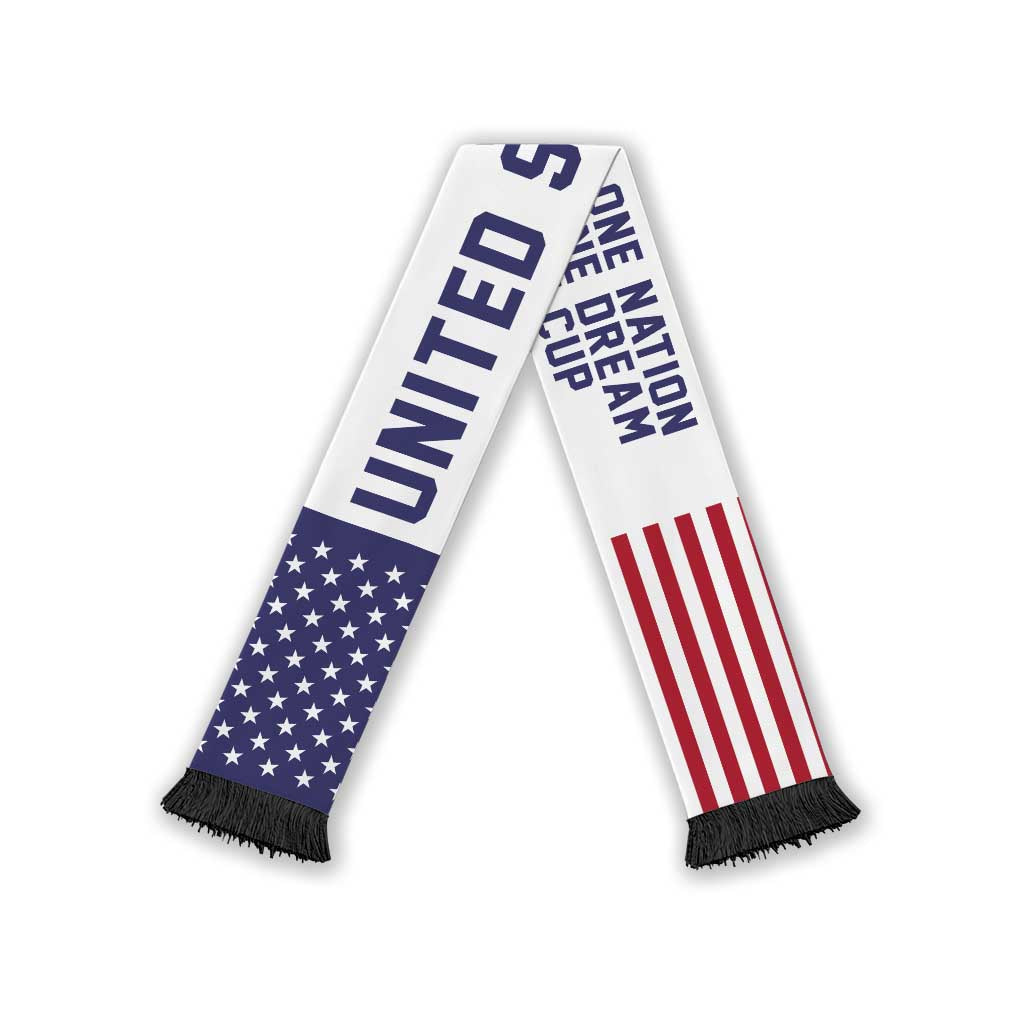 United States World Football 2026 Soccer Scarf National Pride Never Stops