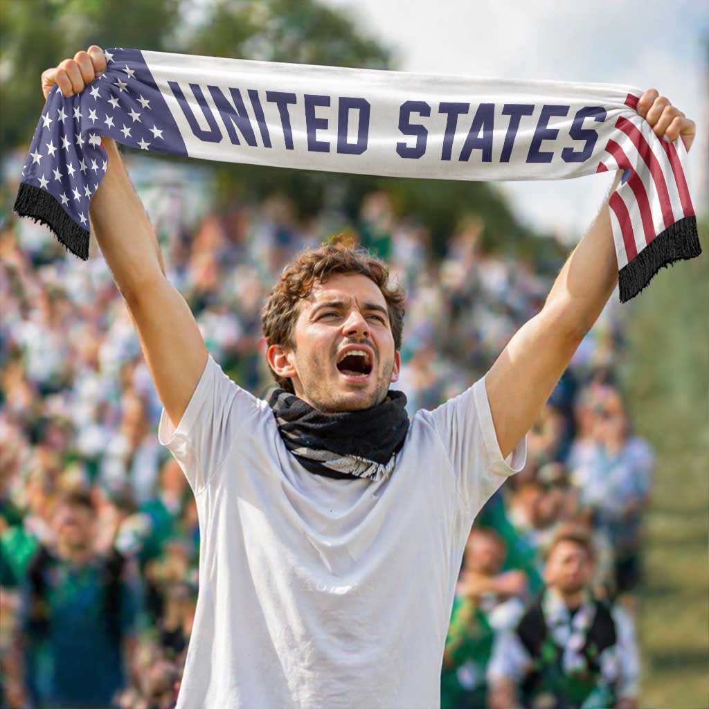 United States World Football 2026 Soccer Scarf National Pride Never Stops