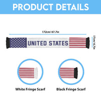 United States World Football 2026 Soccer Scarf National Pride Never Stops