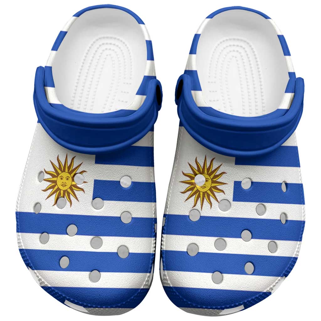 Uruguay Clogs Shoes Heritage Palette Flag-Inspired - Wonder Print Shop