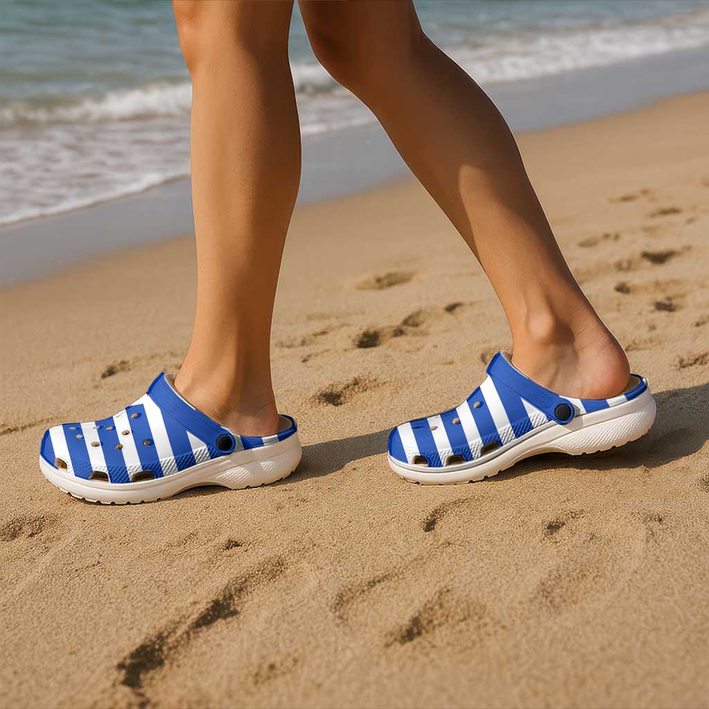 Uruguay Clogs Shoes Heritage Palette Flag-Inspired - Wonder Print Shop