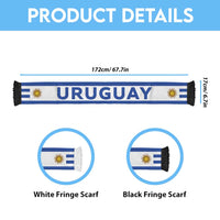 Uruguay Football 2026 Soccer Scarf Flag Style