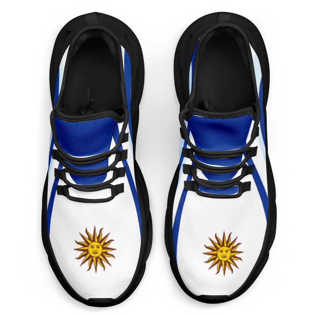 Uruguay Football Clunky Sneakers Flag-Inspired Curve Style