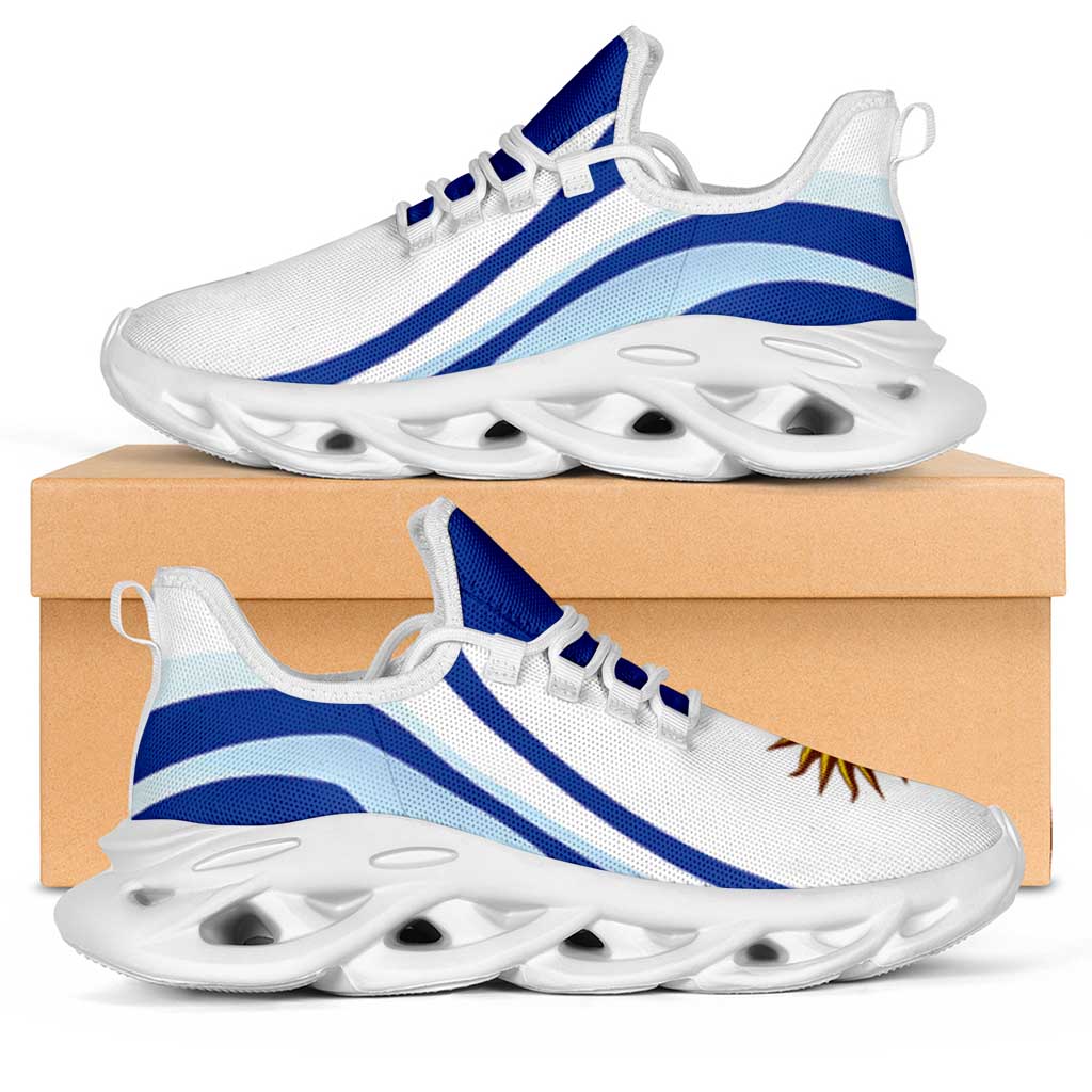 Uruguay Football Clunky Sneakers Flag-Inspired Curve Style