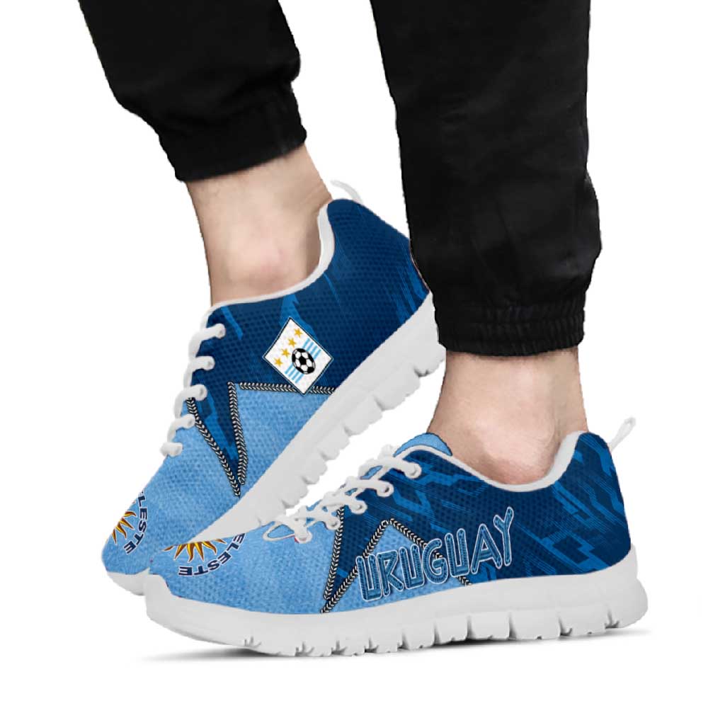 Uruguay Football Sneakers Sun Of May Symbol Unique Style