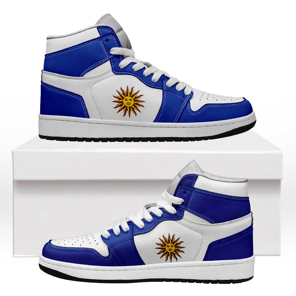 Uruguay High Sneakers AJ1 Classic National Flag Style - Wonder Print Shop