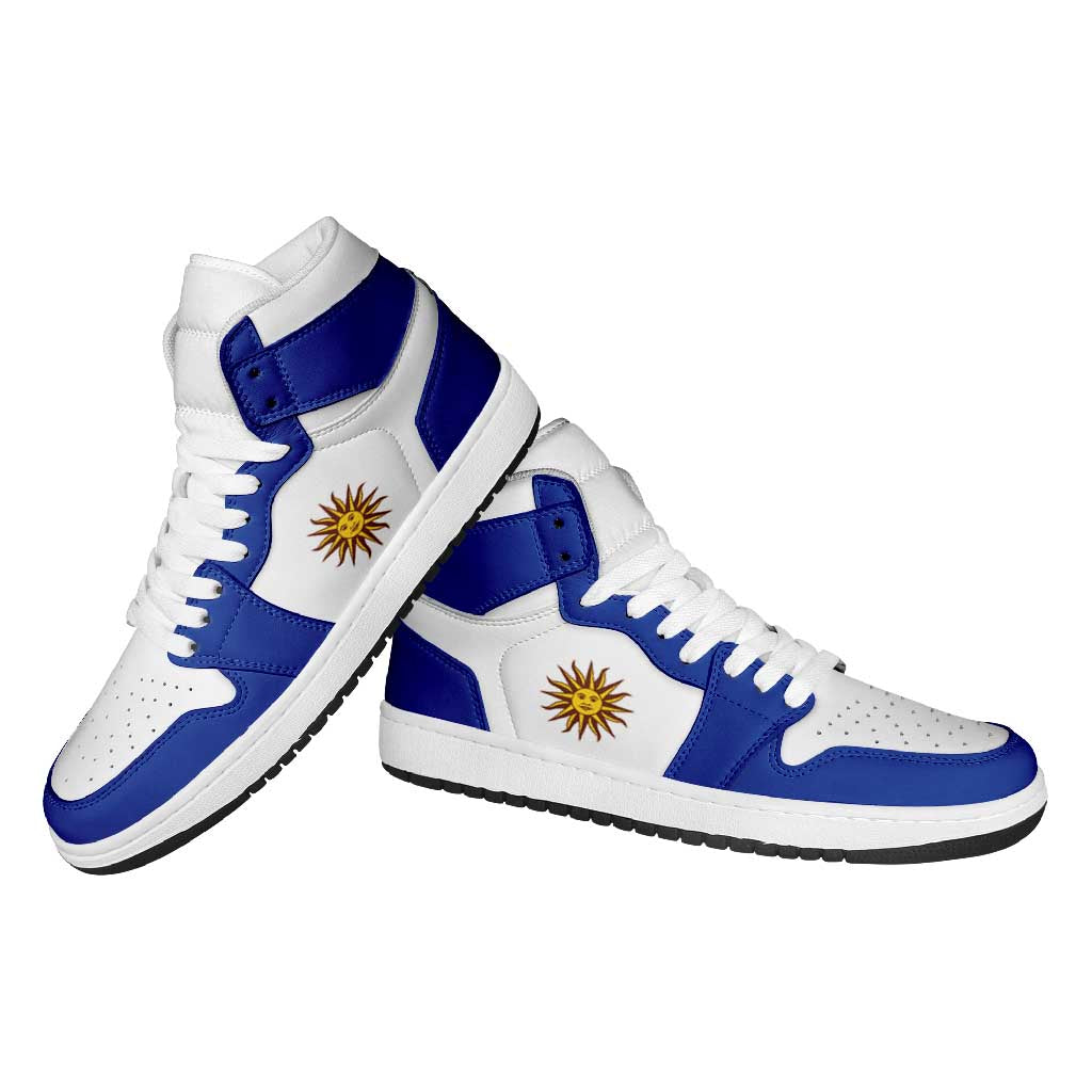 Uruguay High Sneakers AJ1 Classic National Flag Style - Wonder Print Shop