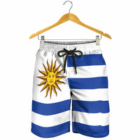 Uruguay Shorts for Men National Flag Colors - Wonder Print Shop