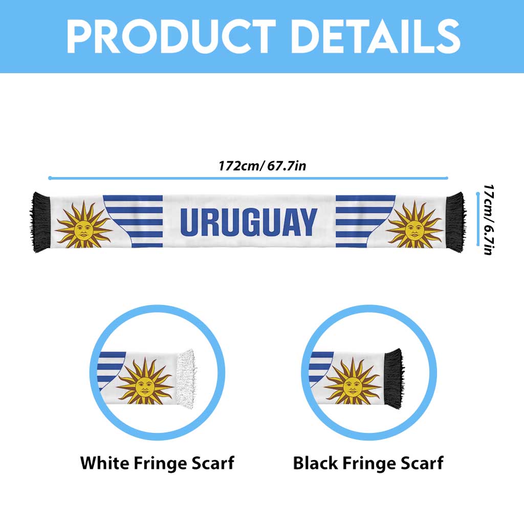 Uruguay World Football 2026 Soccer Scarf National Pride Never Stops