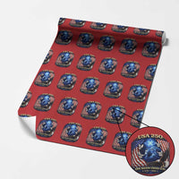 US 250th Anniversary Wrapping Paper Roll 250 Years One Nation Under God Christian Patriotic Cross USA Flag
