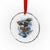 Us Marines Military 250th Anniversary Crystal Glass Ornament Bald Eagle Anchor - Wonder Print Shop