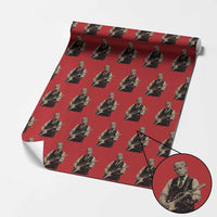 US Nation's Leader Playing Electic Rock Guitar Retro Vintage Wrapping Paper Roll
