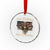 US Navy Military 250th Anniversary Crystal Glass Ornament 250 Years Sea To Shore Bald Eagle - Wonder Print Shop