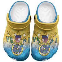 US Virgin Islands Clogs Shoes Coat Of Arms Grunge Style - Wonder Print Shop
