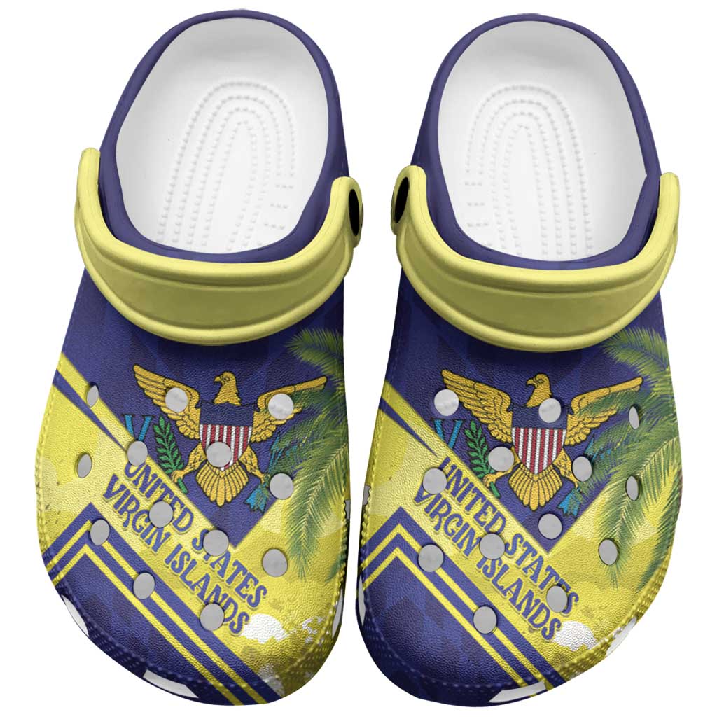 US Virgin Islands Clogs Shoes United in Pride and Hope - Wonder Print Shop