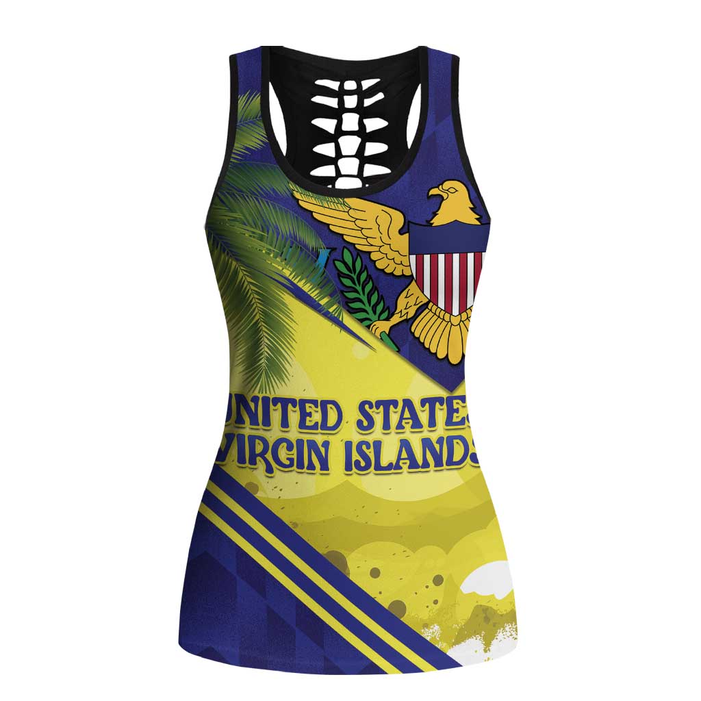 US Virgin Islands Hollow Tank Top United in Pride and Hope - Wonder Print Shop