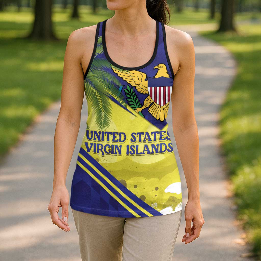 US Virgin Islands Hollow Tank Top United in Pride and Hope - Wonder Print Shop