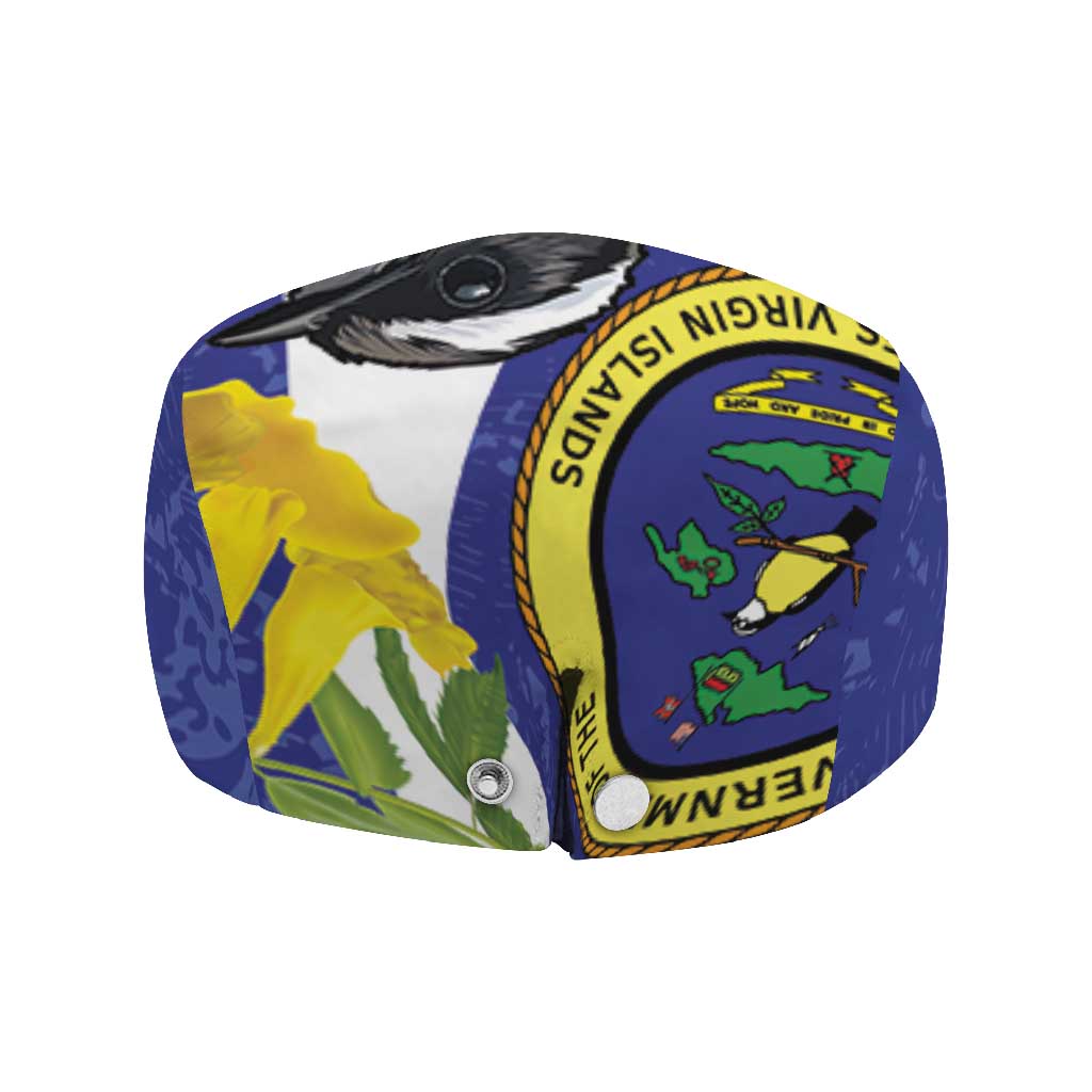 US Virgin Islands Jeff Hat Bananaquit Bird Mix Ginger Thomas Flower - Wonder Print Shop