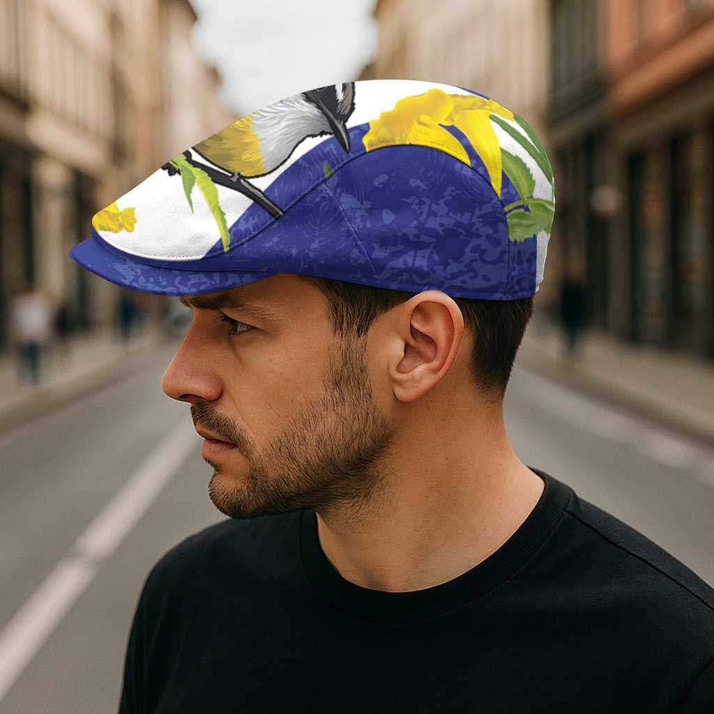 US Virgin Islands Jeff Hat Bananaquit Bird Mix Ginger Thomas Flower - Wonder Print Shop