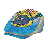 US Virgin Islands Jeff Hat Coat Of Arms Grunge Style - Wonder Print Shop