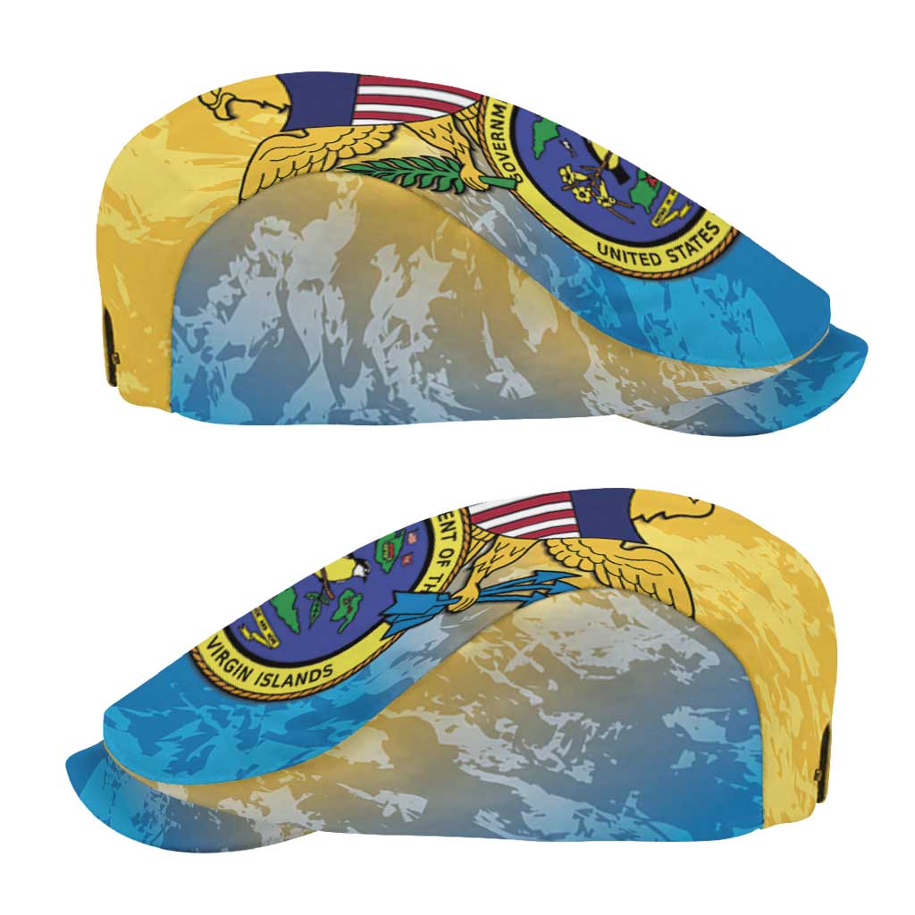 US Virgin Islands Jeff Hat Coat Of Arms Grunge Style - Wonder Print Shop